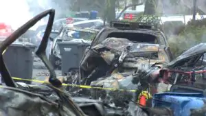 আকাশ থেকে নামল আগুনের গোলা! সান ডিয়েগোতে উড়োজাহাজ ভেঙে পড়ে পুড়ে ছাই ১৫টি ঘর