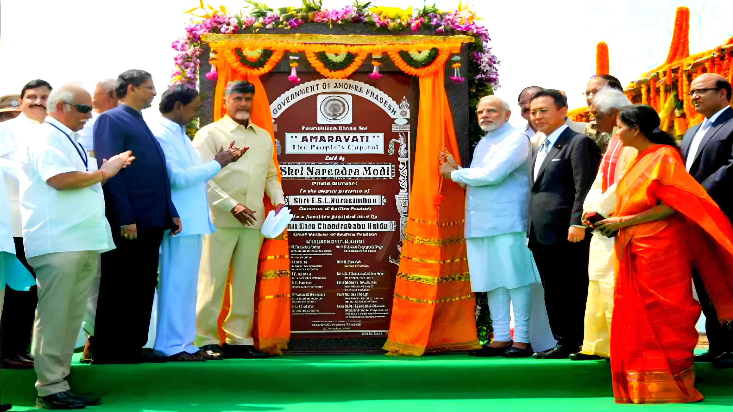 অমরাবতীতে মোদী-পবন কল্যাণের সৌহার্দ্যপূর্ণ মুহূর্ত, শিলান্যাস হল একাধিক প্রকল্পের