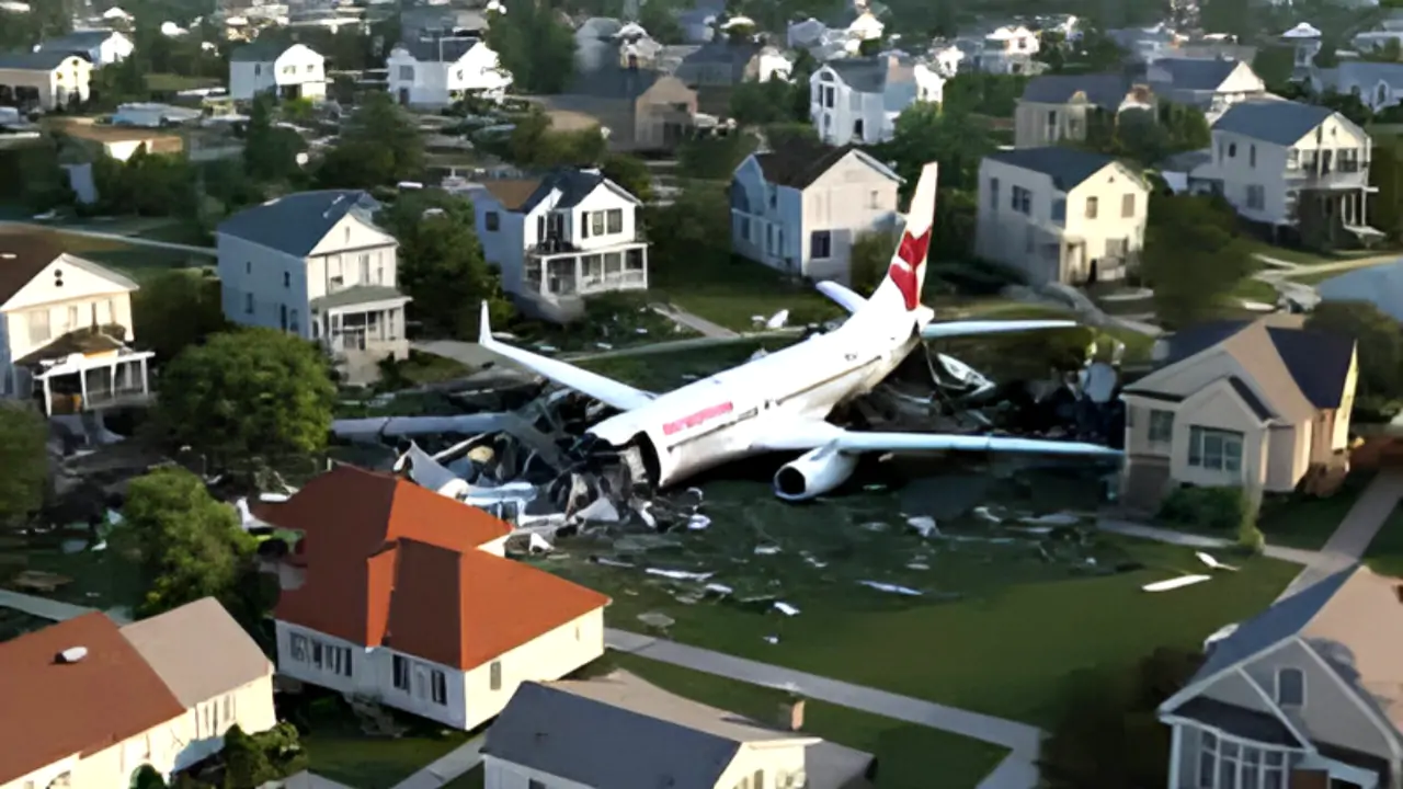 আকাশ থেকে নামল আগুনের গোলা! সান ডিয়েগোতে উড়োজাহাজ ভেঙে পড়ে পুড়ে ছাই ১৫টি ঘর