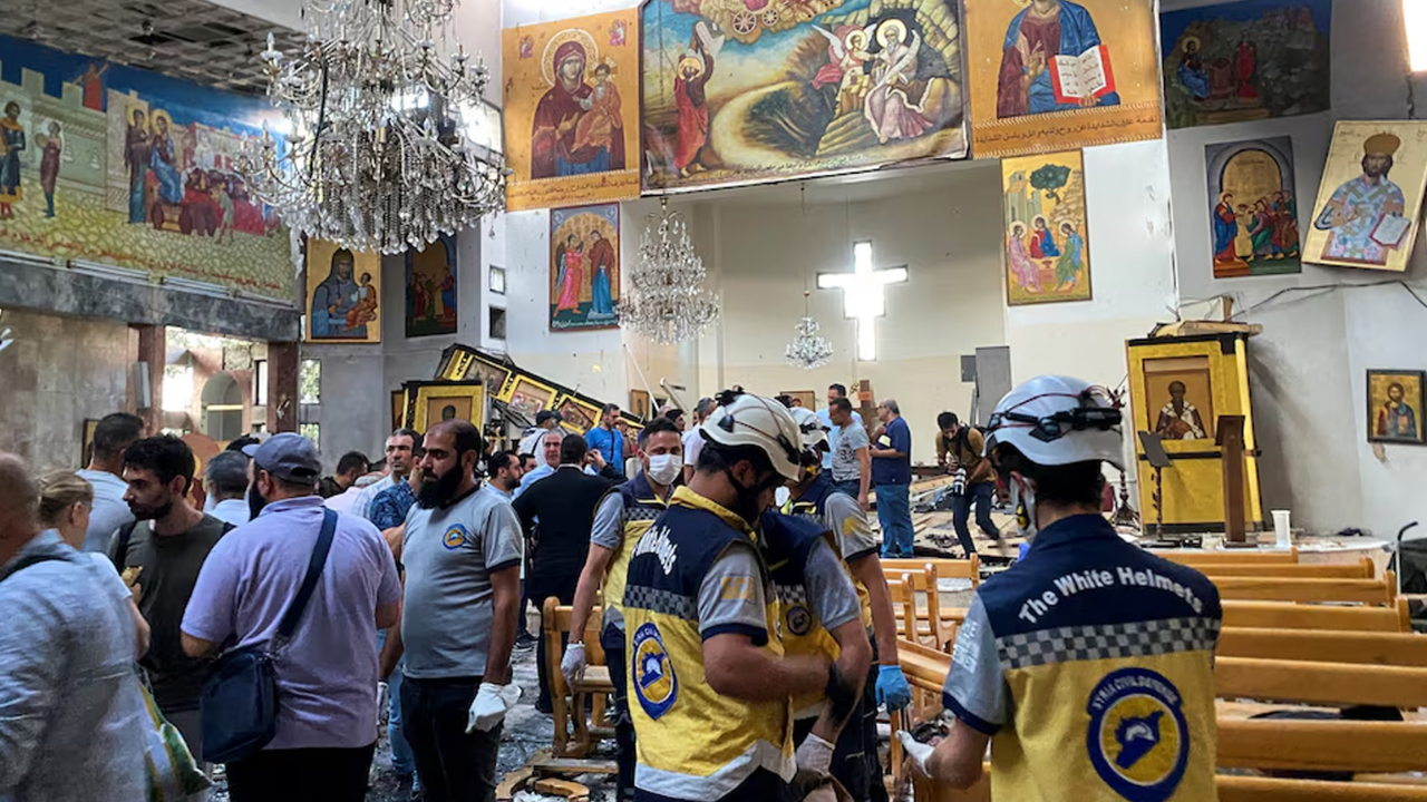 Damascus Attack : রক্তাক্ত দামেস্কে: গির্জায় আত্মঘাতী হামলায় মৃত অন্তত ২২